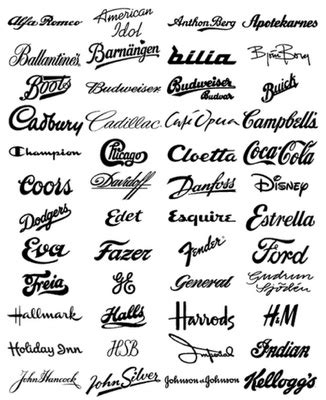 some type of font that is used to write the names in different styles ...