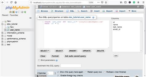 How To Use Phpmyadmin And How Select Insert Update Delete And Drop Table