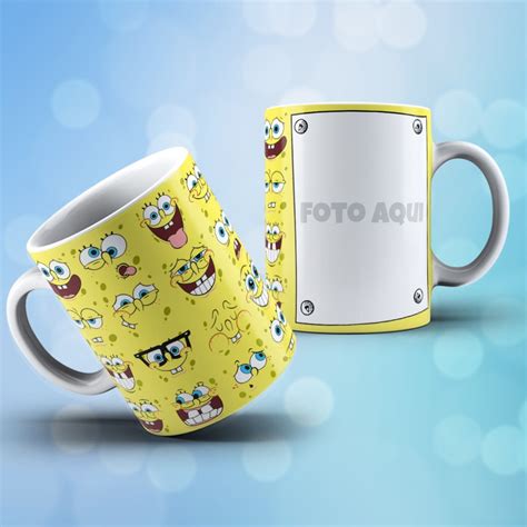 Artes Caneca Bob Esponja Editaveis No Elo Web Digital