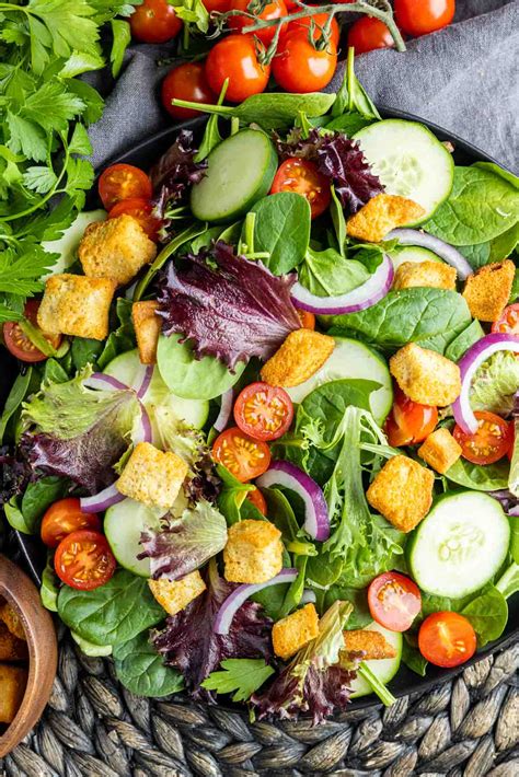 Mixed Green Salad A Simple And Healthy Meal Choice Home Made Interest