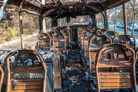 Burned Bus Bl Cherstr Kreuzberg Martin Von Elm Flickr