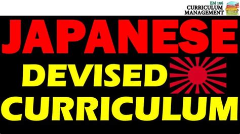 Japanese Devised Curriculum and Curriculum during the Liberation | PPT