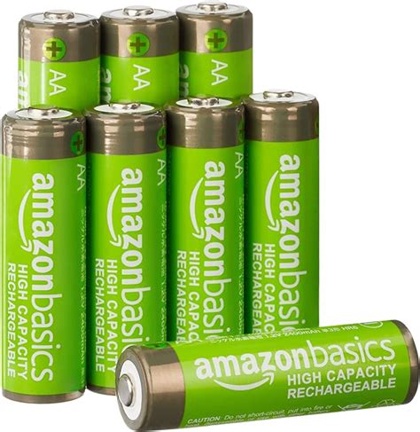 Amazon Basics Piles Rechargeables Aa Haute Capacit Pr Charg Es Lot