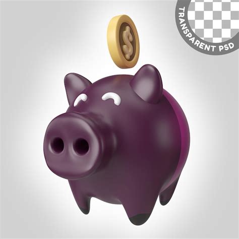 Premium PSD Piggy Bank 3d Illustration Icon