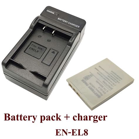 EN EL8 ENEL8 Battery Wall Charger For Nikon COOLPIX P1 P2 L1 L2 S1 S2