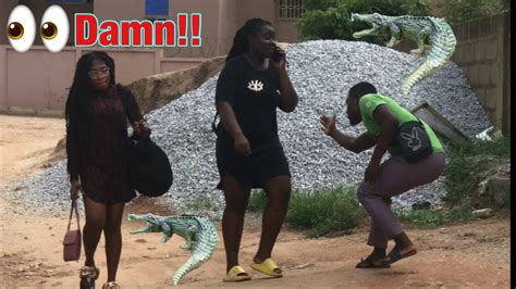 Best Of The Best Nyash And Fake Alligator Crocodile Prank At Knust