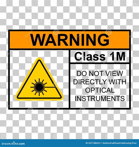 Laser Radiation Danger Label Icon Safety Protection Information Symbol