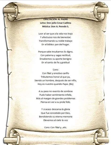 Arriba Imagen Himno Al Padre Yermo Letra Abzlocal Mx