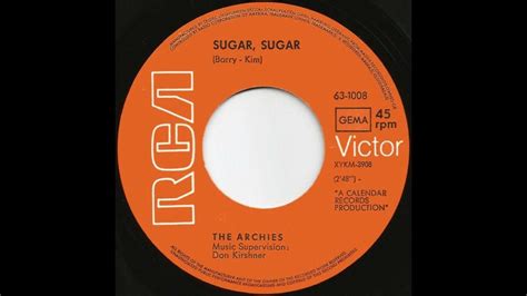 The Archies Sugar Sugar 1969 Stereo In Youtube