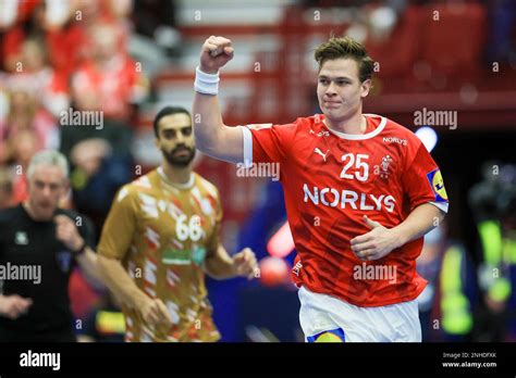 Denmark S Lukas Lindhard Jorgensen Celebrates During The Group H Men S