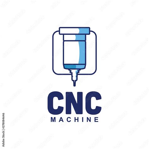 CNC Machine Logo Design Stock Vector | Adobe Stock