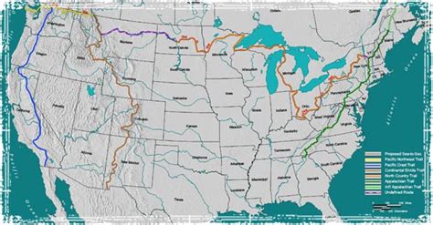 Major Us Hiking Trails Top Longest Hikes In The United States