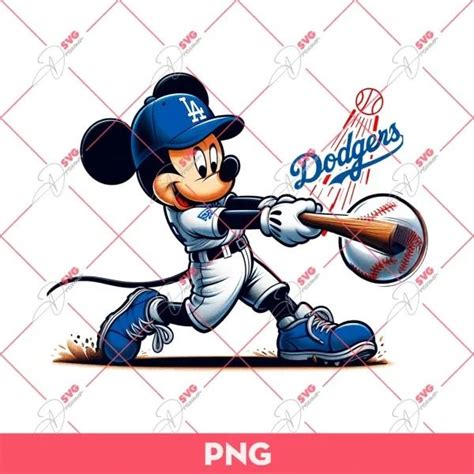 Mickey Dodgers PNG Disney Mickey Mouse Los Angeles Dodgers PNG Mickey