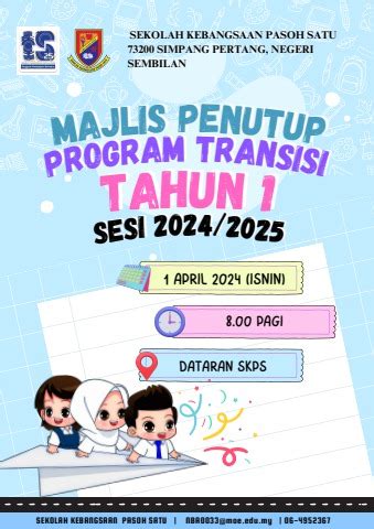 BUKU PROGRAM MAJLIS PENUTUP TRANSISI TAHUN 1 2024 AINAA SOLIHAH BINTI