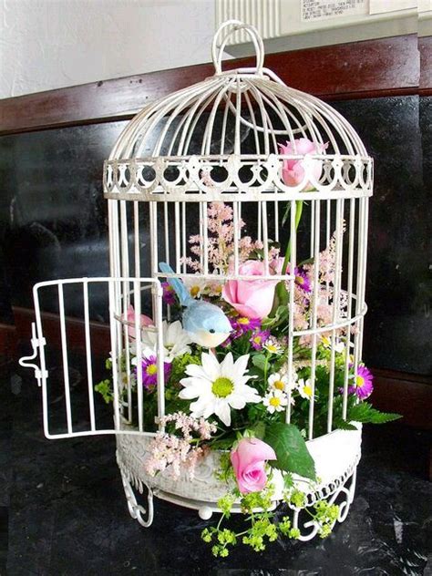 más y más manualidades Bird cage decor Spring porch decor Bird cage