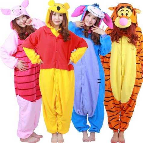 Winnie The Pooh Onesies Tigger Piglet Eeyore Pajamas For Adult