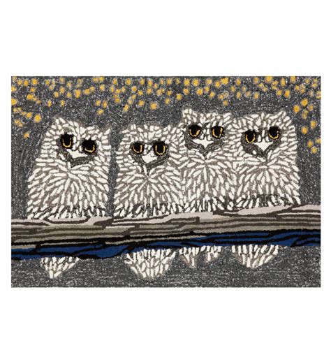 Four Little Owlets Greet Guests And Visitors With A Hoot In This