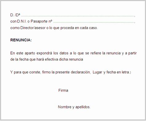 50 Formatos De Cartas De Renuncias