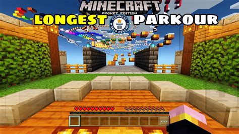 Minecraft Very Longest Parkour In Mobile With New Customise Control