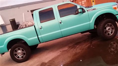 Ford F 250 Platinum Wrapped In Tiffany Blue Youtube