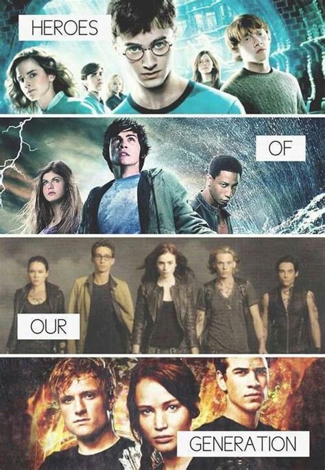 Harry Potter The Mortal Instruments Percy Jackson The Hunger Games