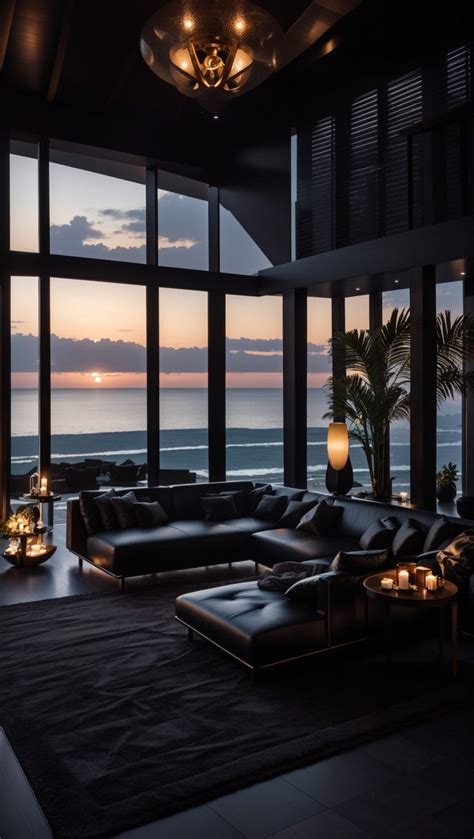 Dark luxury house on a beach | Home interior design, Bed design modern ...