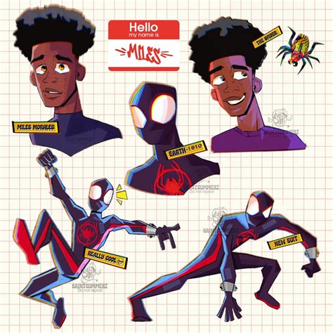 Miles morales in my style : r/Spiderman