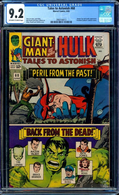 Comicconnect Tales To Astonish Cgc Nm