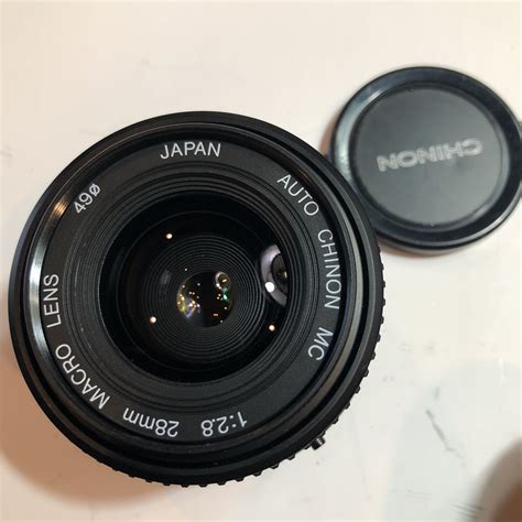 フィルター ヤフオク Auto Chinon Mc 28mm F2 8 Macro 美品 Kマウント フード