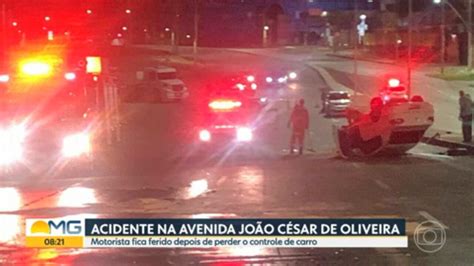 Vídeo Motorista Fica Ferido Após Perder Controle De Carro E Capotar Em Contagem Bom Dia