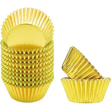 Amazon Qiqee Gold Foil Cupcake Liners For Baking Count Baking