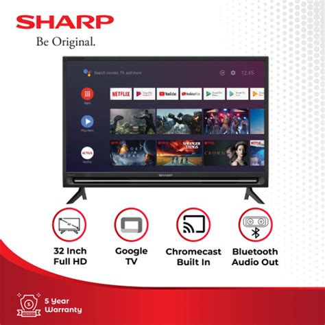 Promo SHARP 2T C32EG1i Aquos 32 Inch Android LED TV With Google