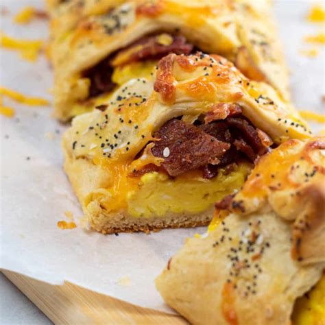 Bacon Egg & Cheese Crescent Breakfast Braid - Far From Normal