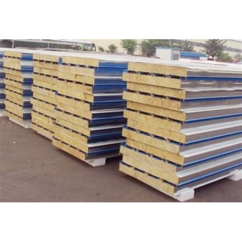 Fireproof Rockwool EPS Insulated Steel Roof Wall Sandwich Panel With