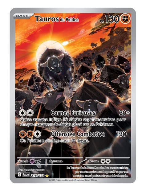 Tauros De Paldea Volutions Paldea Carte Pokemon