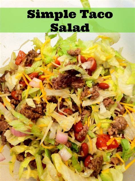 Simple Taco Salad That You Can Make Ahead Perfect For Packing On The