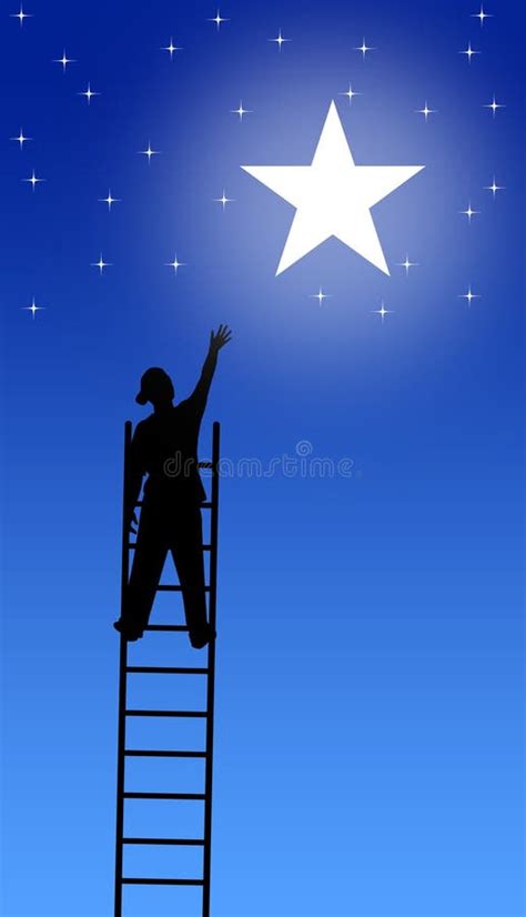 Reach For The Stars Stock Illustration Illustration Of Achieve 49091197