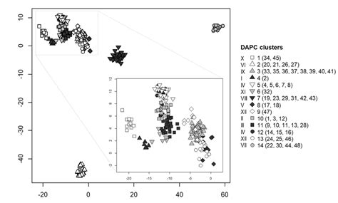 Snp Based Discriminant Analysis Of Principal Components Dapc For The Download Scientific