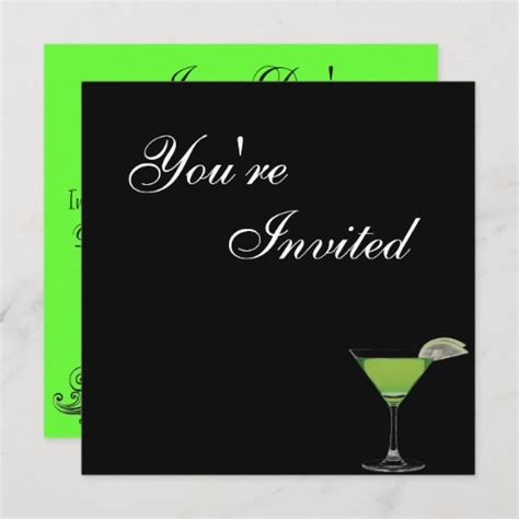 Mocktail Birthday Party Invitation Zazzle