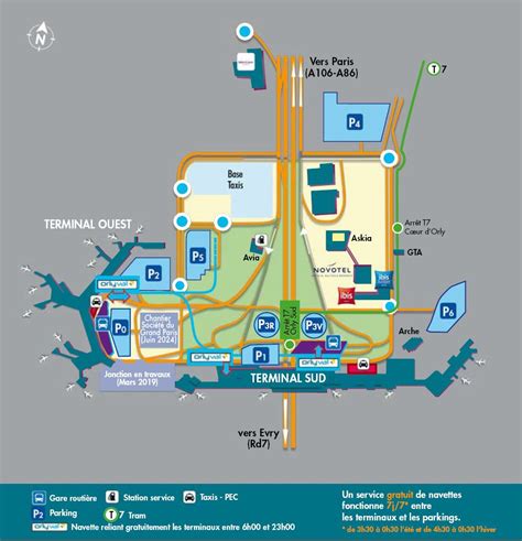 Terminal Maps Of Paris Orly Airport Paris Aéroport