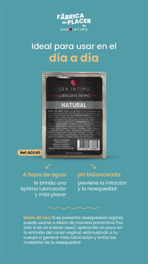 Lubricante Ntimo Neutro X Ml By Sen Ntimo Tiendacereza Sex Shop