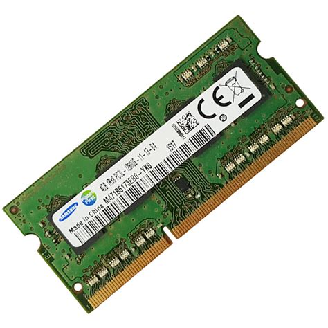 RAM DDR3L Laptop 4GB Samsung 1600MHz PC3L 12800 SODIMM 1 35V