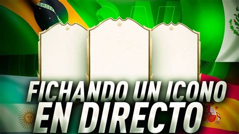 FICHAMOS UN ICONO RECOMPENSAS FUT CHAMPIONS EN DIRECTO FUT20 YouTube