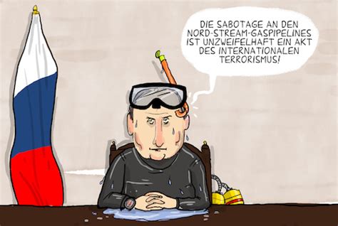 Nord Stream Sabotage Von Leopold Maurer Politik Cartoon TOONPOOL