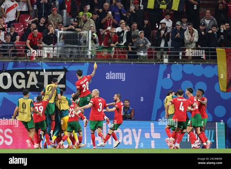 Leipzig Germany 18 June 2024 Francisco Conceição celebrates his