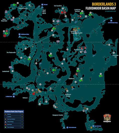 Floodmoor Basin Map For Borderlands 3 Game