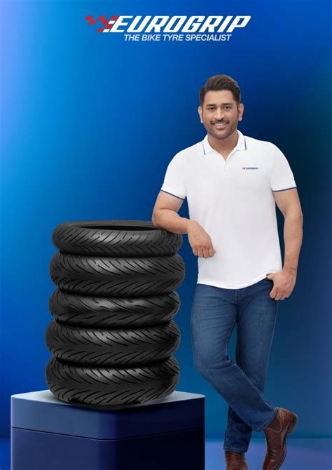 M S Dhoni Appointed Brand Ambassador For Eurogrip Tyres