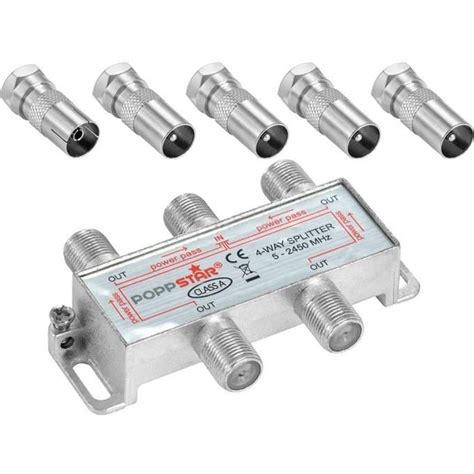 Répartiteur coupleur d antenne 4 sorties Adaptateur IEC analogique