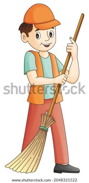 Sweeper Cartoon Images Stock Photos D Objects Vectors