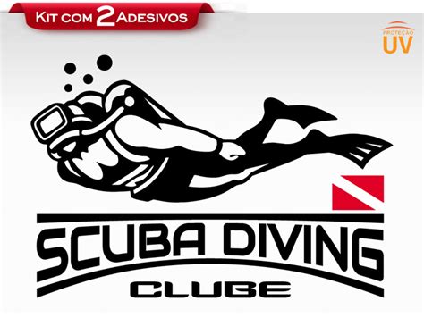 Adesivo Scuba Diving Clube Clubedoadesivo ClubedoAdesivo